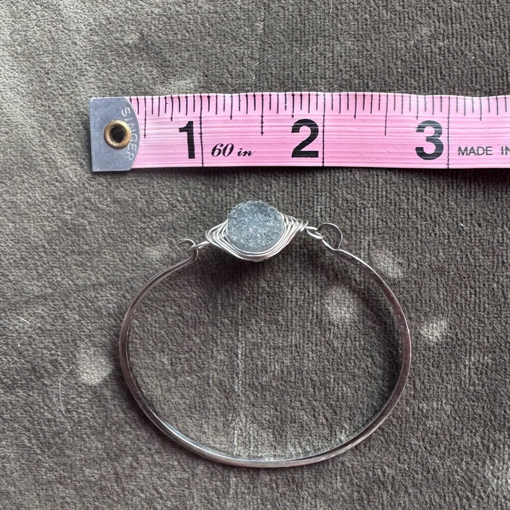 Kinsley Armelle Silver and Gray Bracelet Set of 4 - Picture 3 of 5